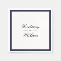 Klassieke marineblauw grijs bruid en bruidegom ser