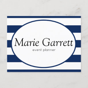 Klassieke marinestripes Marketing Feestdagenkaart