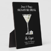 Klassieke Martini ・ PERSONALIZE deze Drink van de  Fotoplaat (Zijkant)