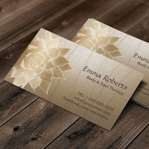 Klassieke Massage Therapie Gouden Lotus Gezondheid Visitekaartje