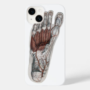 Klassieke menselijke anatomie voetafdruk podiatrie Case-Mate iPhone 14 hoesje