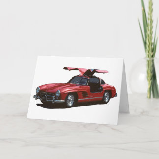 Klassieke Mercedes Benz SLR300 Gullwing Poster Kaart