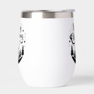 Klassieke Merry Christmas Deer en Tree Design Art