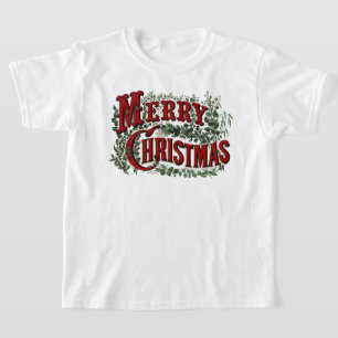 Klassieke "Merry Christmas" Kinder T-shirt