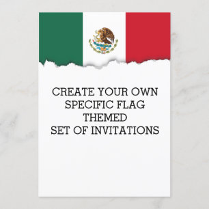 Klassieke Mexicaanse vlag Kaart