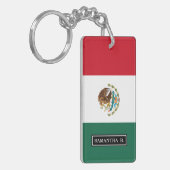 Klassieke Mexicaanse vlag Sleutelhanger (Voorkant Links)