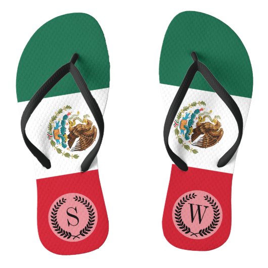 Klassieke Mexicaanse vlag Teenslippers (Voetbed)