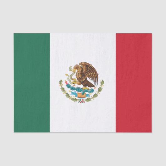 Klassieke Mexicaanse vlag Tissuepapier (Voorkant)