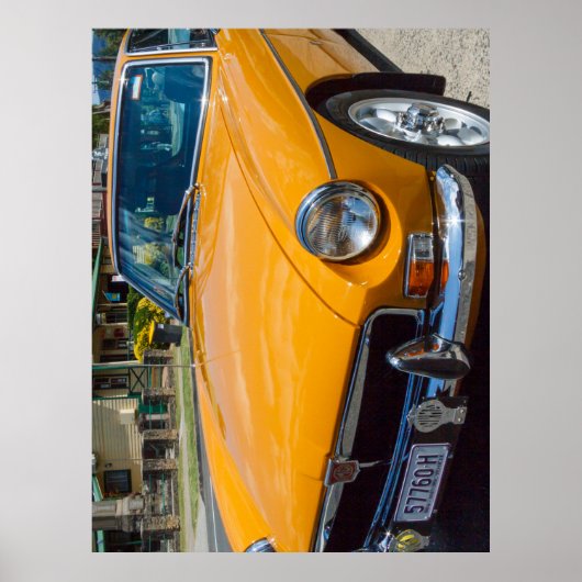 Klassieke MGB GT Roadster Poster (Voorkant)