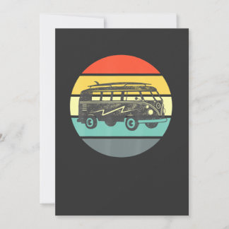 Klassieke Micro Bus Surf Hippie Vee Dub Busje Kaart