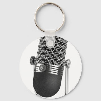 Klassieke microfoon sleutelhanger