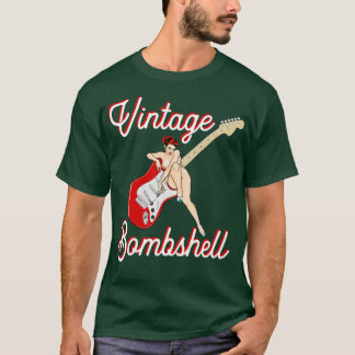 Klassieke Mid Century PinUp Meisje en Elektrische T-shirt