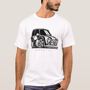 Klassieke Mini Cooper S Toon Art Car liefhebber T-shirt