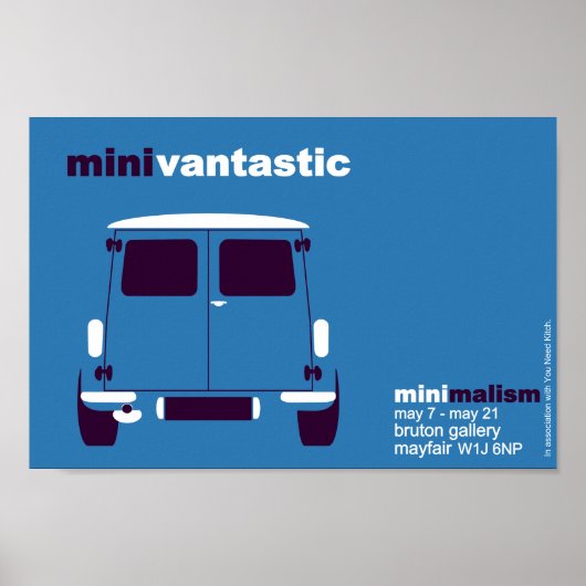 Klassieke mini-van-tentoonstelling poster (Voorkant)