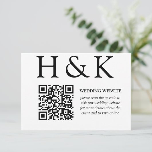 Klassieke Minimal Old Money Esthetische Eenvoudige Informatiekaartje (Staand voorkant)