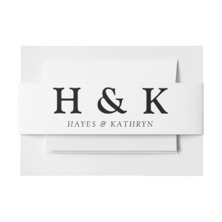 Klassieke Minimal Old Money Esthetische Eenvoudige Uitnodigingen Wikkel