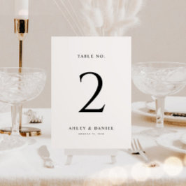 Klassieke minimale bruiloft kaart