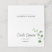 Klassieke Minimale Eucalyptus Formele bruiloft (Buitenkant ongevouwen)