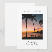 Klassieke minimale foto save the date (Voorkant / Achterkant)