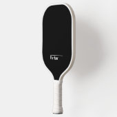 Klassieke minimale zwart-wit pickleball paddle (Links)