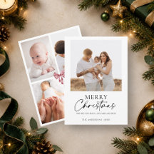 Klassieke Minimalistische 5 Foto Witte Kerstmis