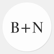 Klassieke minimalistische aangepaste monogram brui