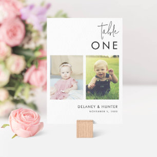 Klassieke minimalistische foto bewerkbaar kaart