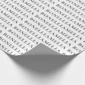 Klassieke minimalistische vakplein cadeaupapier (Hoek)