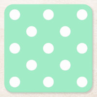 Klassieke mint-groene witte Stippen elegante Sjabl