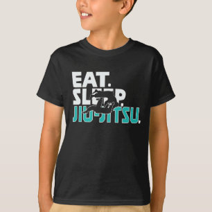 Klassieke MMA & Jiu Jitsu Gift Design Eat Sleep T-shirt