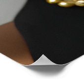 Klassieke Mode Afrikaanse gouden sieraden Poster (Hoek)