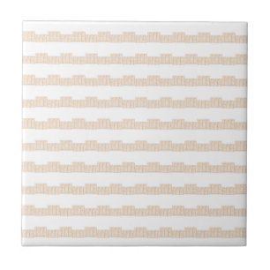 Klassieke moderne keramische tegel beige & witte s tegeltje
