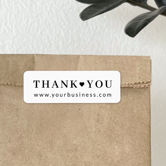 Klassieke moderne productverpakking Dank u Etiket
