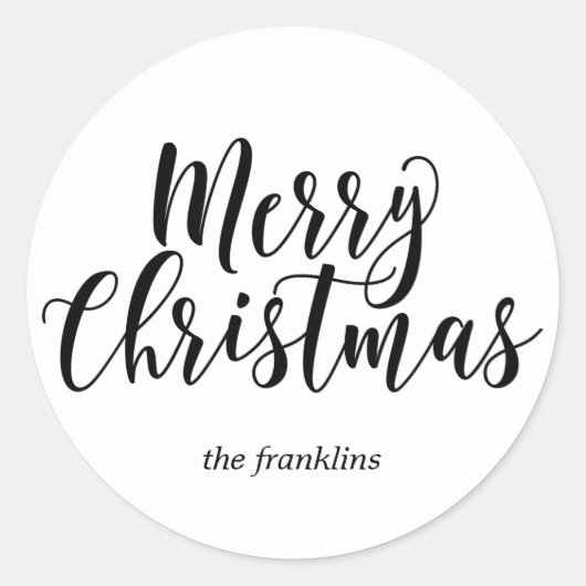 Klassieke, moderne Sticker of label VOOR EDITABLE  (Voorkant)