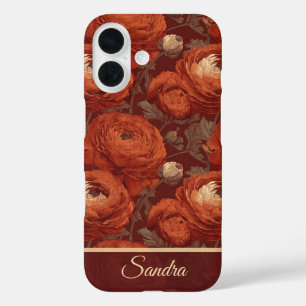 Klassieke Moeder Cadeaus Ranunculus Naam iPhone 16 Hoesje
