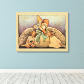 Klassieke Moeder de Gans Kinderen Jessie Willcox S Canvas Afdruk (Insitu (Houten vloer))