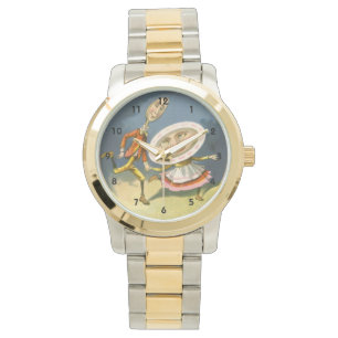 Klassieke Moeder de Gans-kinderrijm Hey Diddle Horloge