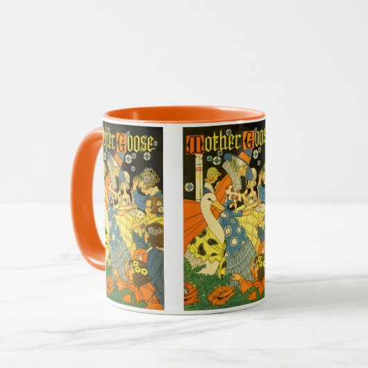 Klassieke Moeder de Gans leest voor aan kinderen Mok (Voorkant links)