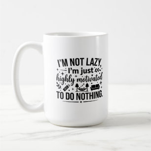 Klassieke mok 15 oz luie motivatie-isolator