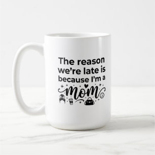 Klassieke mok 15 oz ochtend koffie citaat