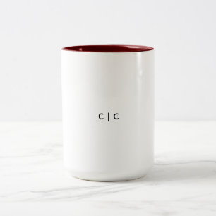 Klassieke mok, 450 ml tweekleurige koffiemok