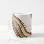 Klassieke mok in stijlvolle abstracte vormgeving (Voorkant links)