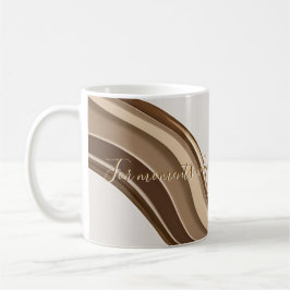 Klassieke mok in stijlvolle abstracte vormgeving