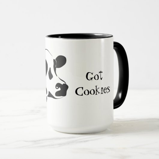 Klassieke Mok-Koe, kreeg de Mok van de Cookies van (Voorkant rechts)