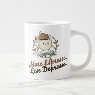 Klassieke mok - Meer espresso. Minder depressie.