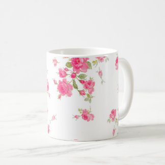 Klassieke Mok met roze rozen