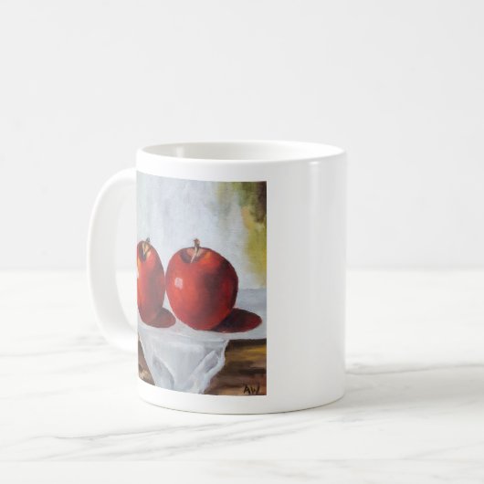 Klassieke Mok rode appels, 325 ml (Voorkant links)