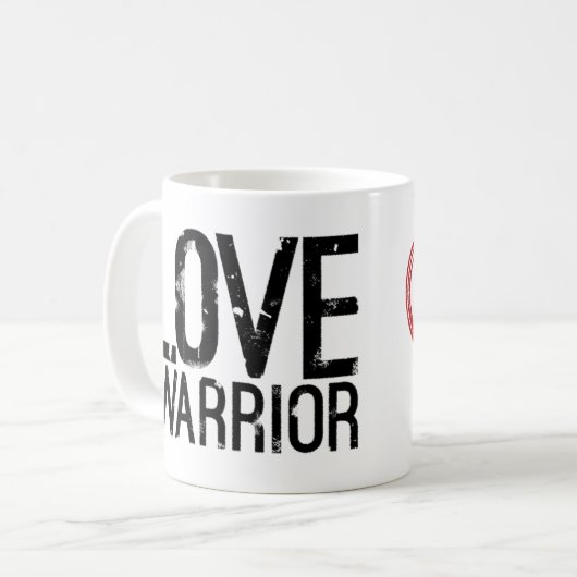 Klassieke Mok van Love Warrior (Voorkant links)
