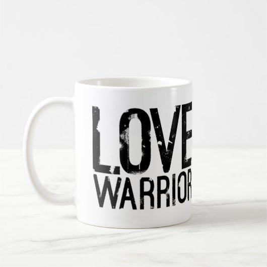 Klassieke Mok van Love Warrior (Links)