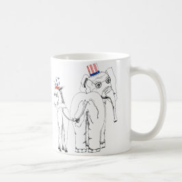 Klassieke Mok van olifant en Donkey